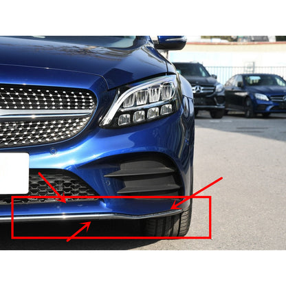 For Mercedes Benz W205 AMG Line Front Bumper Trim Front Lip