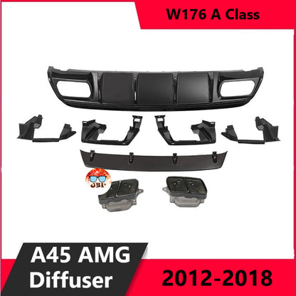 For Mercedes Benz A45 W176 AMG Rear Diffuser