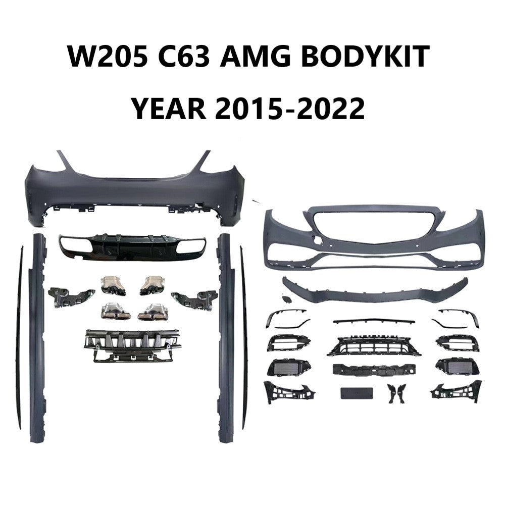 For Mercedes Benz W205 C63 AMG BodyKit 2015-2022