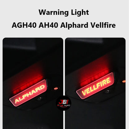 Toyota Alphard Vellfire AH40 AGH40 Rear Bonnet LED Light Projection Light Warning Light