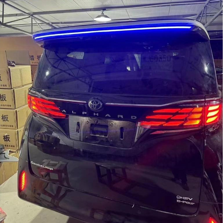 Toyota Alphard Vellfire AH40 AGH40 LED Spoiler Alphard Spoiler Vellfire Spoiler AH40 Spoiler