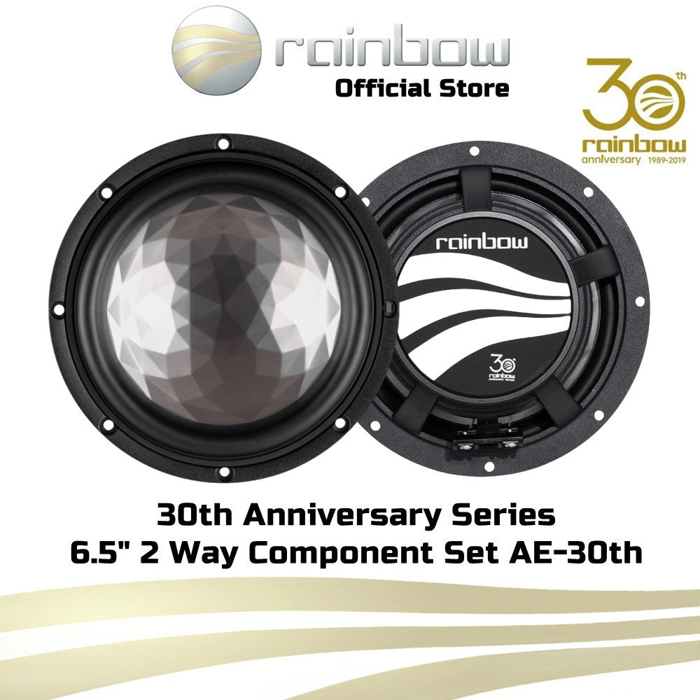 Rainbow Audio 6.5" 2 Way Component Car Speaker With Ambient Light Enclosure 30th Anniversary Series AE-30TH