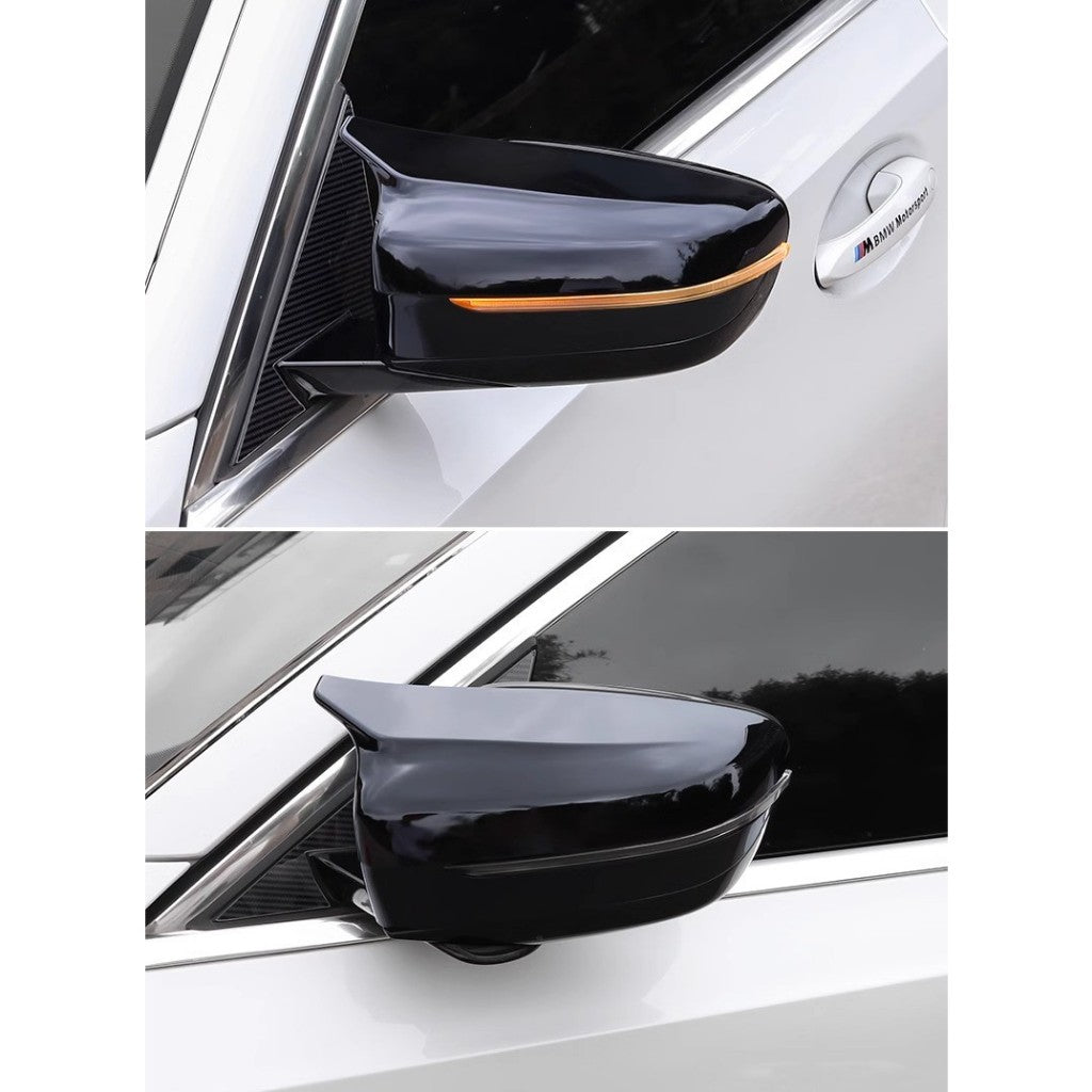 For BMW G20 G22 3 Series 4 Series Side Mirror Cover Caps Gloss Black Replacement