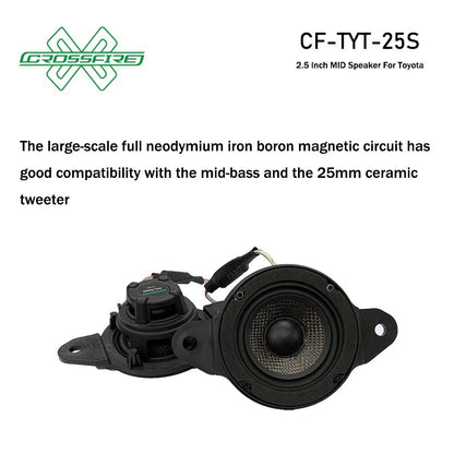 CROSSFIRE Mid Speaker For Toyota (2.5") TYT-25S