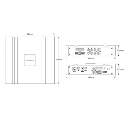 ALPINE 8 CHANNEL DSP PXE-R80-8 BLUETOOTH USB