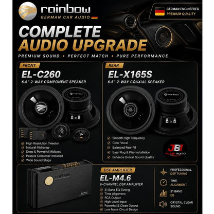 Toyota Honda Nissan Mazda Perodua Proton Rainbow DSP Active Subwoofer Complete Car Audio Package