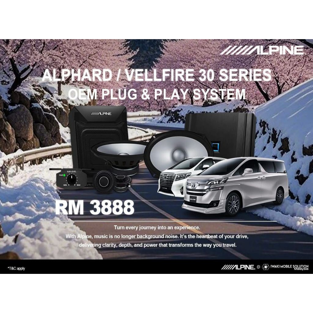 For Toyota Alphard Vellfire Agh30 Alpine Sound System Upgrade