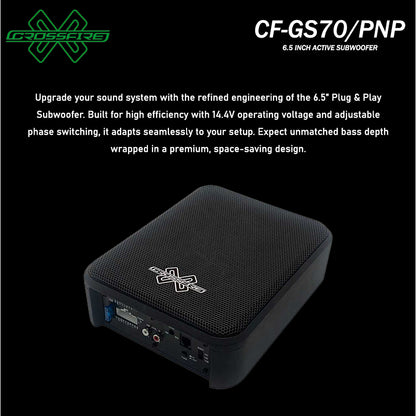 Crossfire 6.5" PLUG & PLAY ACTIVE SUBWOOFER CF-GS70/PNP