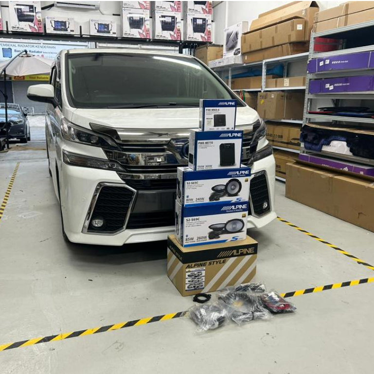 For Toyota Alphard Vellfire Agh30 Alpine Sound System Upgrade