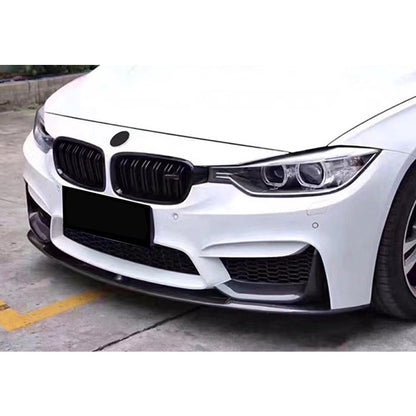 For BMW F30 F80 M3 CS Front Lip Diffuser Bodykit ABS Gloss Black