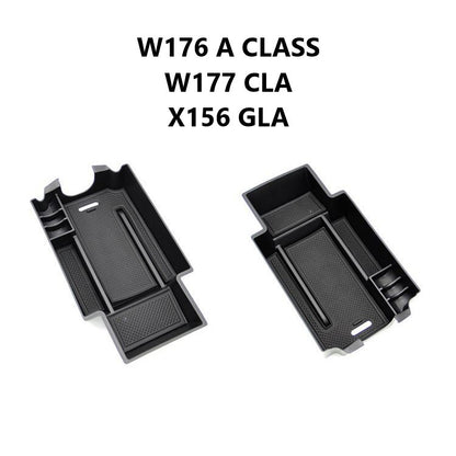 For Mercedes Armrest Storage Box W176 W117 X156 A Class GLA CLA