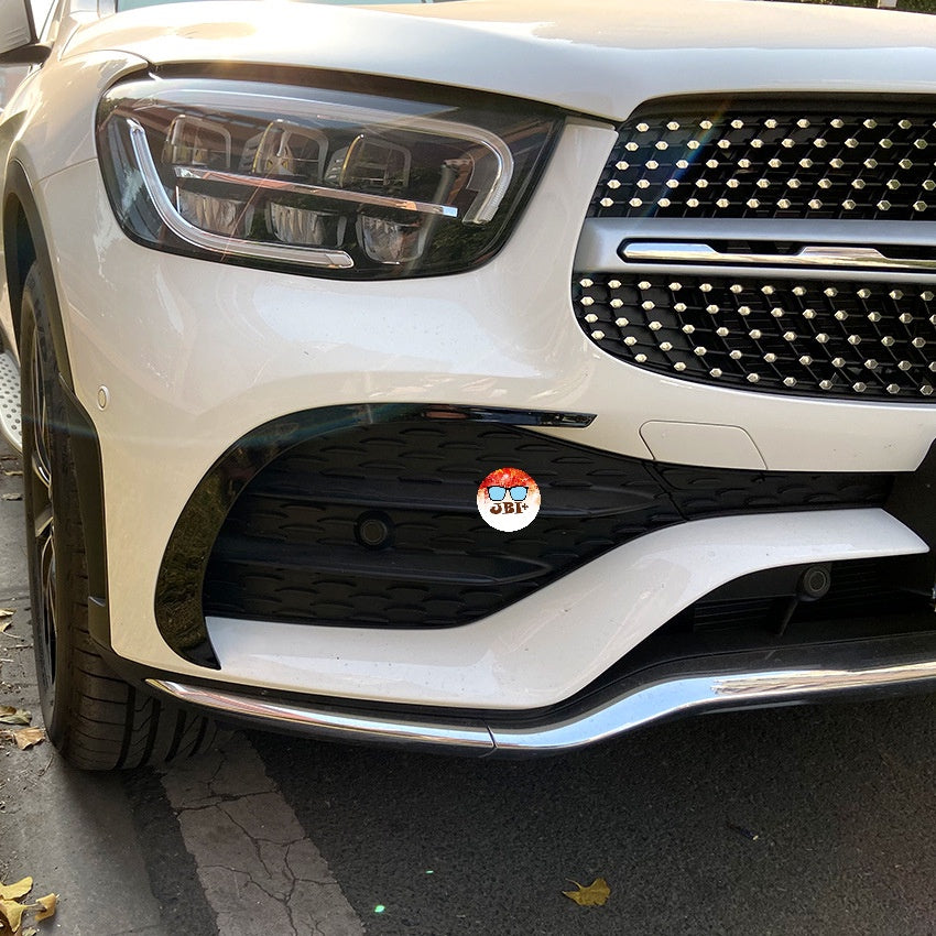 For Mercedes W253 GLC COUPE Facelift 2019+ Canard ABS front bumper diffuser  knife decorative