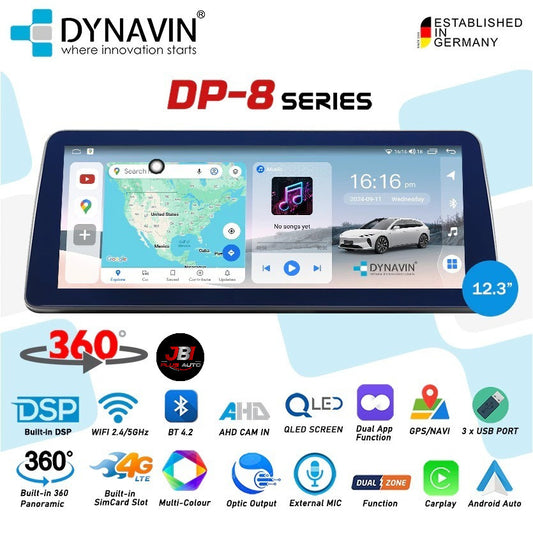 Dynavin DP8 Series 12.3inch Universal Size Android Player