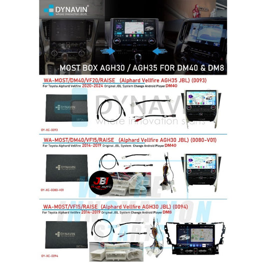DYNAVIN Most Box Module System For Maintain JBL Sound System Alphard Vellfire Harrier