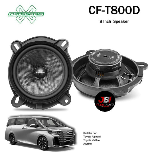 CROSSFIRE CF-T800D 8 Inch Speaker Suitable For Toyota Alphard Vellfire AGH40