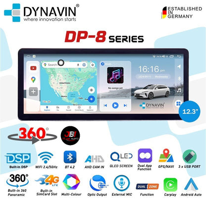 Dynavin DP8 Series 12.3inch Universal Size Android Player