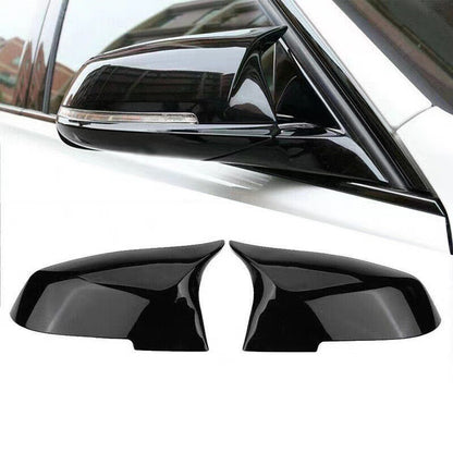 For BMW F10 5 Series Side Mirror Cover Caps Gloss Black Replacement