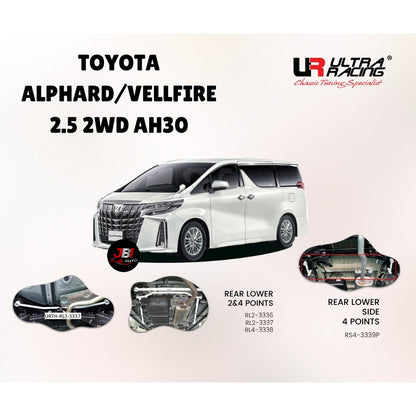 Ultra Racing Safety Bar Toyota Alphard Vellfire AH30 2.5L Stage 1 Front Bar Rear Anti Roll Sway Bar