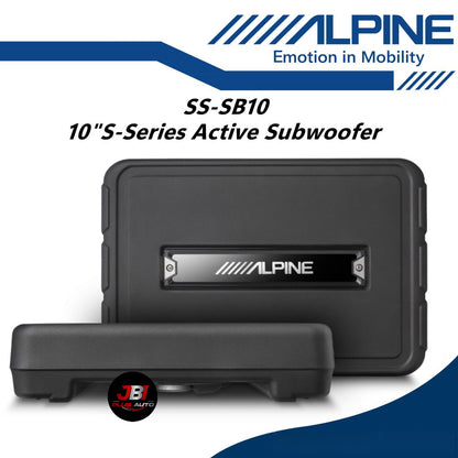 Alpine 10" Active Subwoofer S Series Underseat Woofer 10 Inch SS-SB10