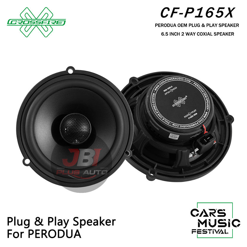 CROSSFIRE OEM 6.5 INCH 2 Way Coxial Speaker P165X For Perodua Plug & Play