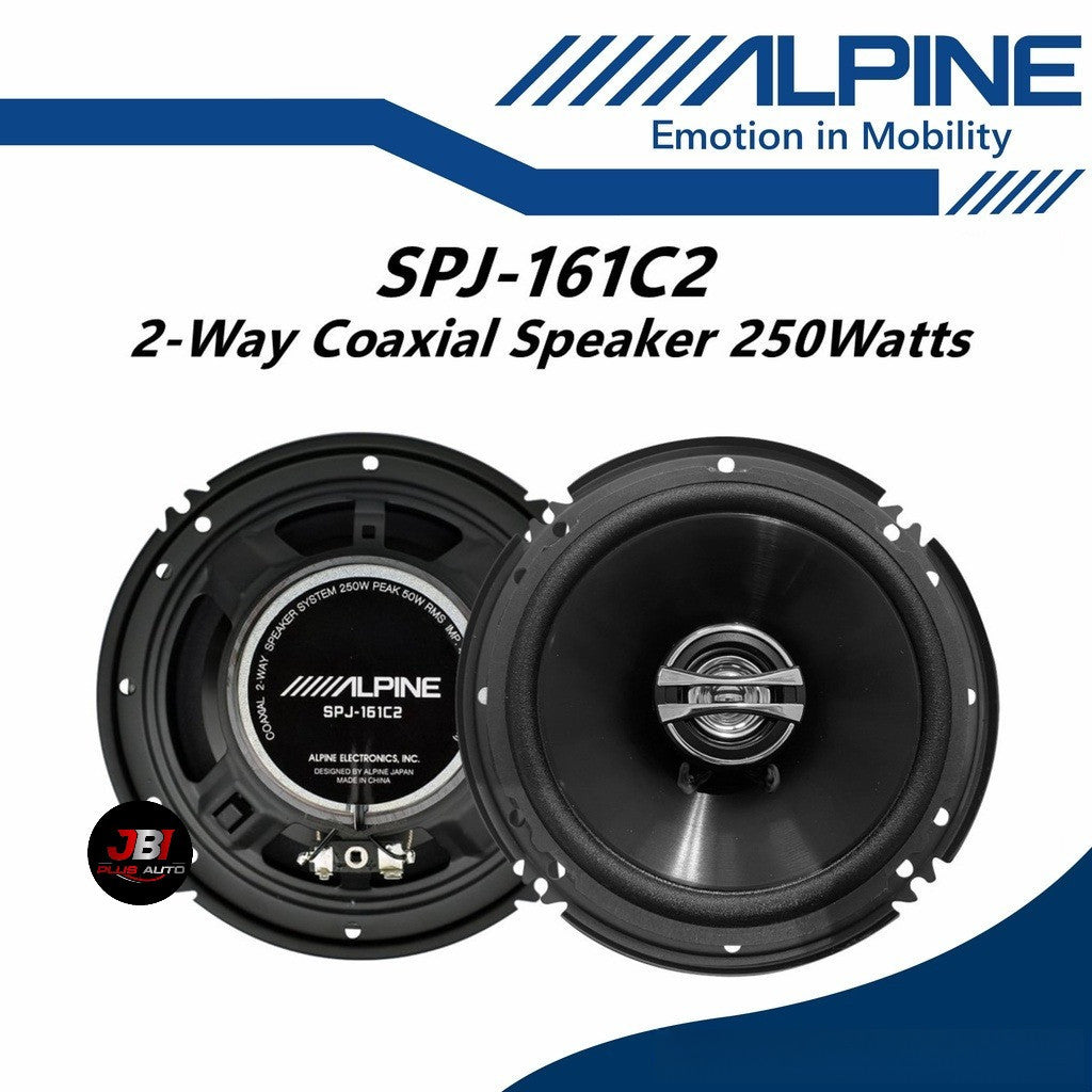 Alpine 2 Way Coaxial Speaker Car Spk  (6") SPJ-161C2