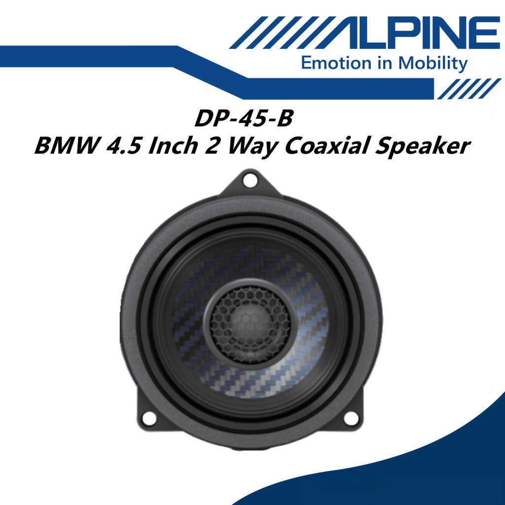 Alpine 4.5" BMW Plug n Play 2 Way Coaxial Car Speaker For BMW DP-45-B