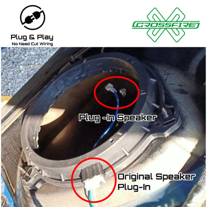 OEM Plug & Play Speaker Spacer For Honda Nissan Perodua Toyota Solid Abs (6.5"/6 x 9")
