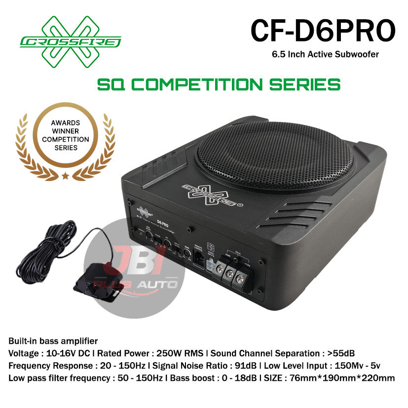 CROSSFIRE 6.5 Inch Active Subwoofer CF-D6PRO