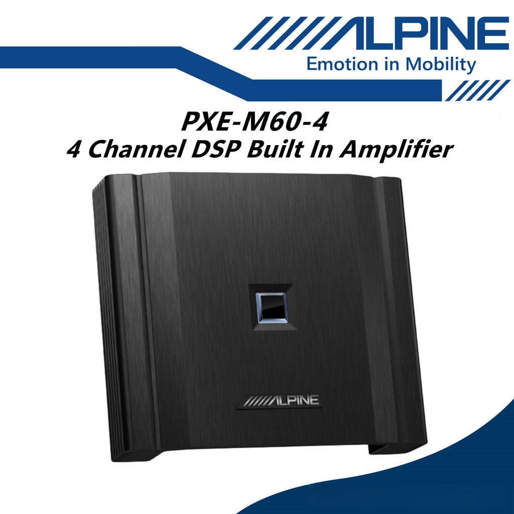 Alpine Package Set 2 Way Component 6.5" Speaker With 4 Channel DSP Digital Signal Processor S2-S65C + PXE-M60-4