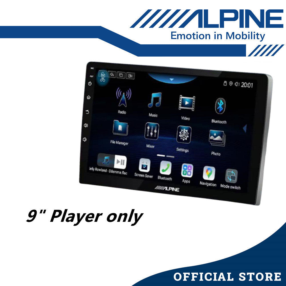 Alpine 8+256GB Car Android player 9" Or 10" Ply For Toyota Honda Proton Perodua iNE-AX809