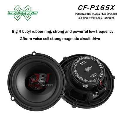 CROSSFIRE OEM 6.5 INCH 2 Way Coxial Speaker P165X For Perodua Plug & Play