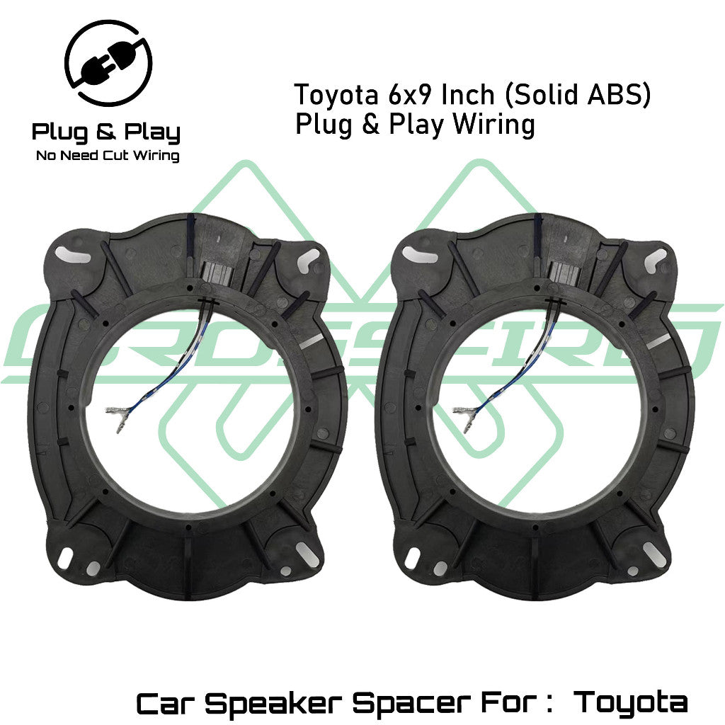 OEM Plug & Play Speaker Spacer For Honda Nissan Perodua Toyota Solid Abs (6.5"/6 x 9")