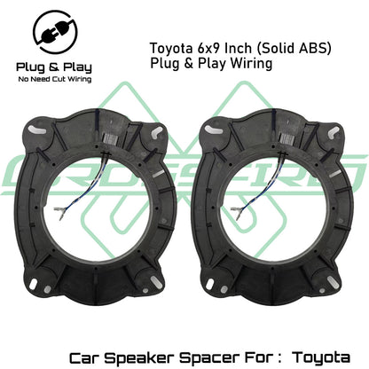 OEM Plug & Play Speaker Spacer For Honda Nissan Perodua Toyota Solid Abs (6.5"/6 x 9")