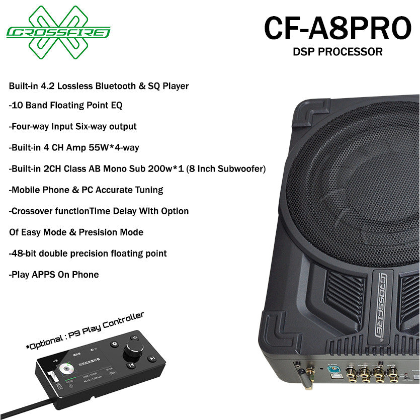 CROSSFIRE DSP Amplifier Active Subwoofer All In One Series Built CF-A8PRO