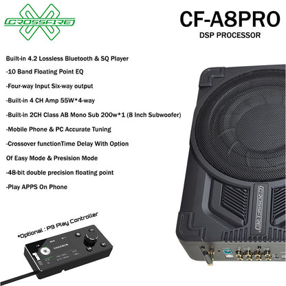 CROSSFIRE DSP Amplifier Active Subwoofer All In One Series Built CF-A8PRO
