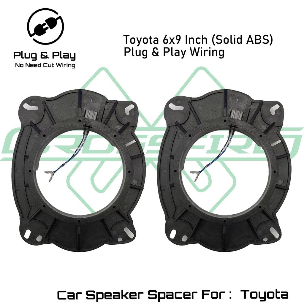 OEM Plug & Play Speaker Spacer For Honda Nissan Perodua Toyota Solid Abs (6.5"/6 x 9")