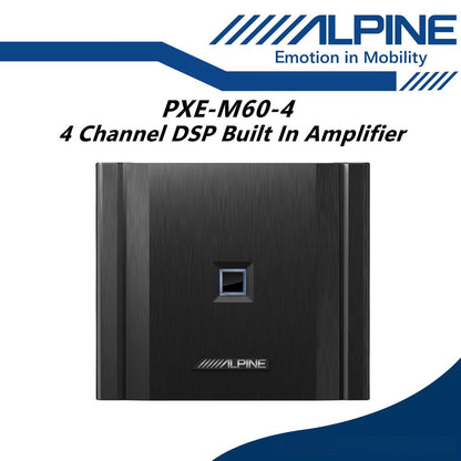 Alpine Package Set 2 Way Component 6.5" Speaker With 4 Channel DSP Digital Signal Processor S2-S65C + PXE-M60-4