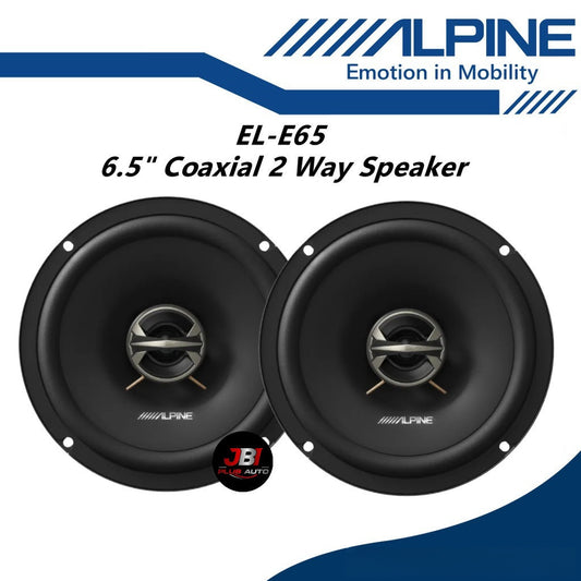 Alpine 6.5" E Series 2 Way Coaxial Car Speaker 160 Watts Peak Power EL-E65