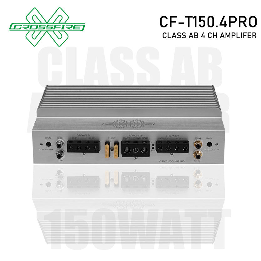 CROSSFIRE Class AB 4 Channel Amplifier CF-T150.4PRO