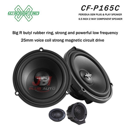 CROSSFIRE OEM 6.5 INCH 2 Way Component Speaker P165C For Perodua Plug & Play