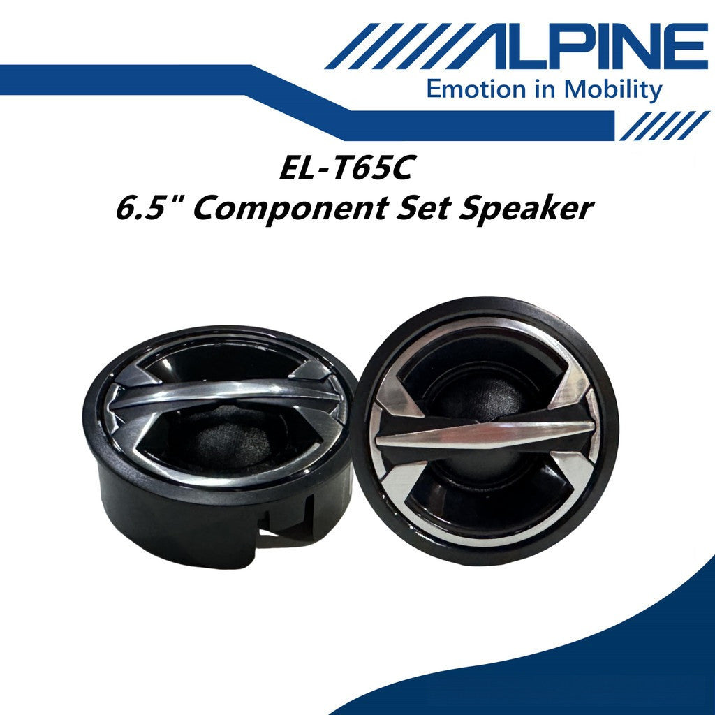 Alpine 6.5" Component Speaker Set 2 Way Component Spk With Tweeter EL-T65C