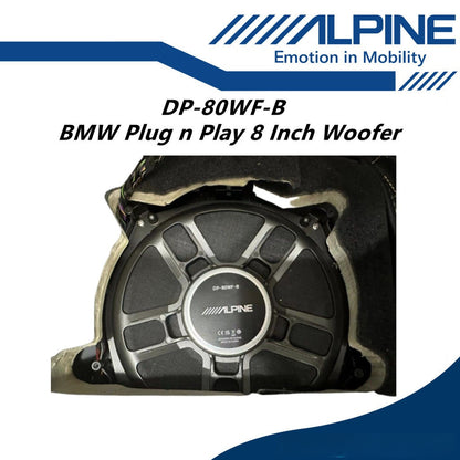 Alpine Plug n Play 8" SubWoofer 8 Inch Woofer For BMW DP-80WF-B