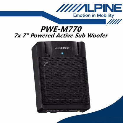 Alpine Package Deal 2 Way 6.5" Component Set With 7" Underseat Active Sub Woofer Under Seat DM-65C + PWE-M770