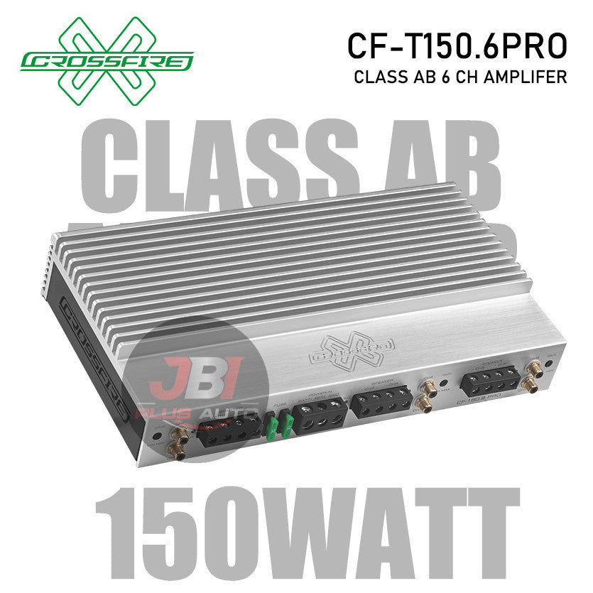 CROSSFIRE Class AB 6 Channel Amplifier CF-T150.6PRO