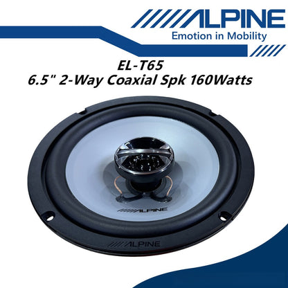 Alpine 6.5" Inch 2 Way Coaxial Car Speaker 160 Watts Car Spk EL-T65