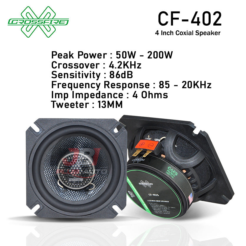CROSSFIRE Coaxial Speaker (4") CF-402