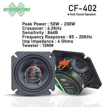 CROSSFIRE Coaxial Speaker (4") CF-402