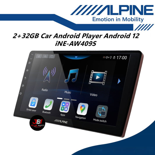 Alpine 2+32GB Car Android player 9" Or 10" Original Version Android 12 Ply For Toyota Honda Proton Perodua iNE-AW409S