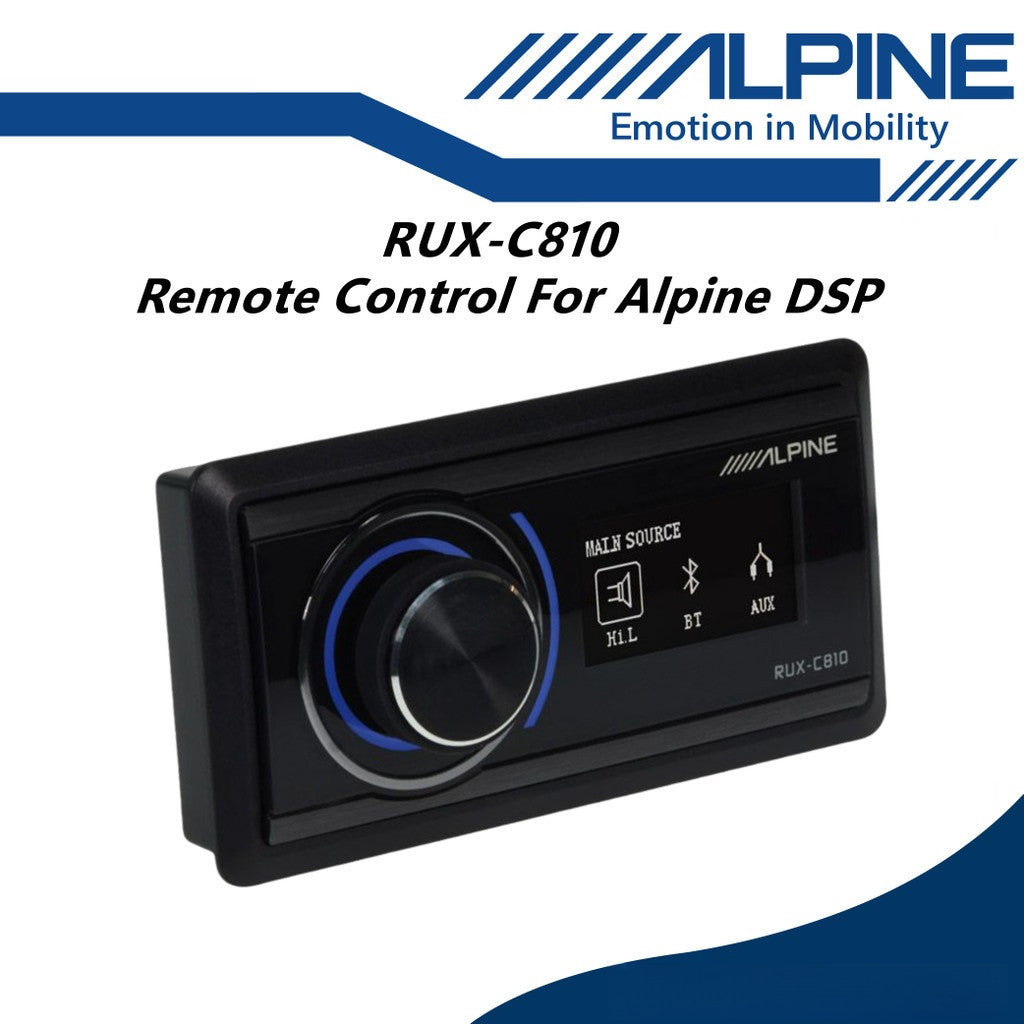 Alpine DSP Remote Controller For An Alpine Status Digital Sound Processor Car Amplifier RUX-C810