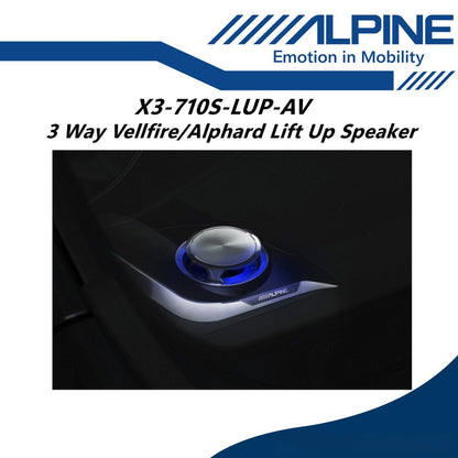 Alpine 3 Ways Lift Up Speaker For Toyota Vellfire / Alphard ANH30 Front Spk Liftup X3-710S-LUP-AV